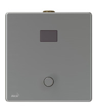 Устройство автоматического смыва AlcaPlact ASP4-KT для писсуара с возможностью мануального смыва, нержавеющая сталь, 12 V (питание от сети)