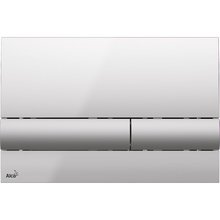 Клавиша смыва AlcaPlast M1713, хром глянцевый/матовый