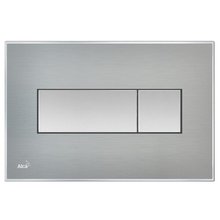 Кнопка управления AlcaPlast M1471-AEZ110 с цветной пластиной, светящаяся кнопка сталь матовая, свет белый