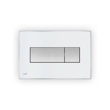 Кнопка управления AlcaPlast M1470-AEZ110 с цветной пластиной, светящаяся кнопка белая, свет белый