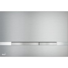 Клавиша смыва AlcaPlast Stripe, хром матовый