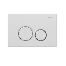 Кнопка смыва Allen Brau Priority 9.20001.20, пневматическая, цвет белый/хром