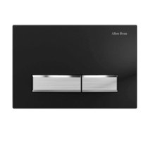 Кнопка смыва Allen Brau Fantasy 2.0 9.20004.31, пневматическая, цвет черный матовый/никель