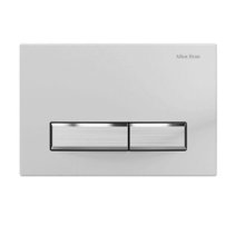 Кнопка смыва Allen Brau Fantasy 2.0 9.20004.20, пневматическая, цвет белый/никель