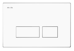Клавиша Am.Pm Pro S I047001, пневматическая, белый глянцевый