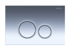 Панель смыва Aquatek, клавиши круглые, хром глянцевый, KDI-0000018 (005B)