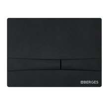 Клавиша смыва Berges Novum 040055, механическая, F5 Soft Touch черная