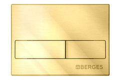 Клавиша смыва Berges Novum 040019, механическая, L9 золото глянцевое
