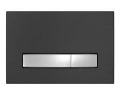 Клавиша смыва Berges Atom Line 049231, SoftTouch, черный/хром