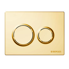 Клавиша смыва Berges Novum 040069, механическая, O9 золото глянец