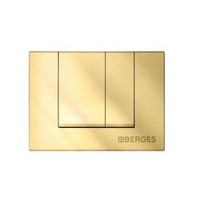 Клавиша смыва Berges Novum 040049, механическая, S9 золото глянец