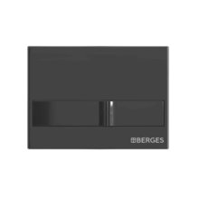 Клавиша смыва Berges Novum 040016, механическая, L6 цвет черный глянцевый