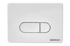 Клавиша смыва Berges Novum 040034, механическая, D4 белая Soft Touch