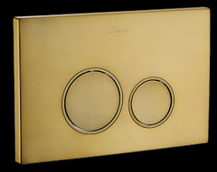 Клавиша смыва Boheme, пластик, кнопки круглые, бронза, 657