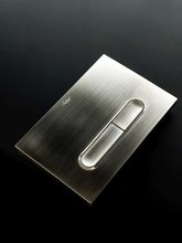 Клавиша смыва Boheme для инсталляций Geberit, механическая, цвет сталь, 667-NB