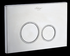 Клавиша смыва Boheme, пластик, кнопки круглые, хром, 659