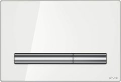 Смывная клавиша Cersanit Pilot BU-PIL/Whg/Gl, белая глянцевая стекло