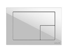 Клавиша смыва Cersanit Corner, A64077, механическая, цвет белый