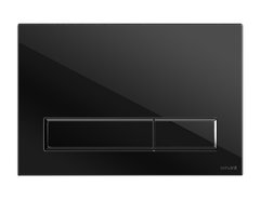 Клавиша смыва Cersanit Blick, BU-BK/Blg/Gl, механическая, стекло, цвет черный