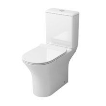 Унитаз-компакт Grossman, крышка тонкая микролифт, безободковый, белый, GR-4443S