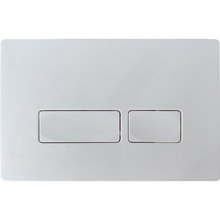 Клавиша смыва Ceruttispa, кнопки прямоугольные, белый, CR02WH