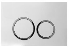 Клавиша смыва Ceruttispa, кнопки круглые, белый, CR05WH