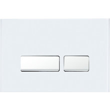 Клавиша смыва Ceruttispa, кнопки прямоугольные, белый, CR06WH