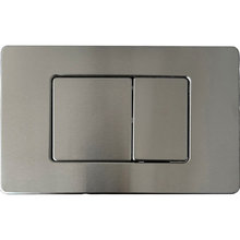 Клавиша смыва Ceruttispa, кнопки прямоугольные, матовая нержавеющая сталь, CR03BS