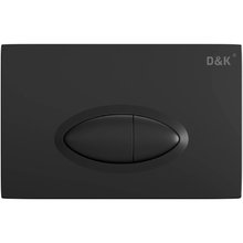 Клавиша смыва D&K Rhein.Marx DB1399025, цвет черный