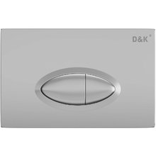 Клавиша смыва D&K Rhein.Marx DB1399002, цвет хром матовый