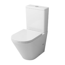 Унитаз-компакт Grossman, крышка тонкая микролифт, безободковый, белый, GR-4449S