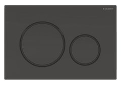 Клавиша Geberit Sigma Type 20, 115.882.DW.1, глянец черный, ободок черный матовый