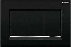 Клавиша Geberit Sigma Type 30 115.883.KM.1 черная, хром глянцевый