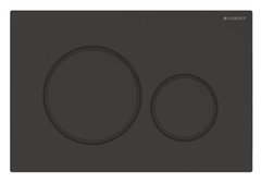 Клавиша Geberit Sigma Type 20, 115.882.16.1, с легкоочищаемой поверхностью, лакированный черный матовый/черный