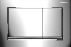 Клавиша Geberit Omega Type 30 115.080.KH.1, глянцевая, матовый хром