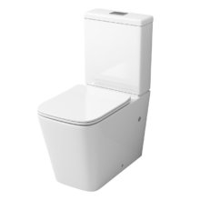 Унитаз-компакт Grossman, крышка тонкая микролифт, безободковый, белый, GR-4445S