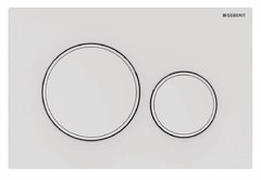 Клавиша Geberit Sigma Type 20, 115.882.01.1, с легкоочищаемой поверхностью, лакированный белый матовый/белый