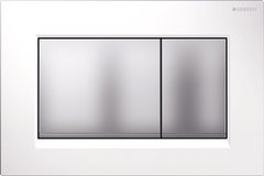 Клавиша Geberit Omega Type 30 115.080.KL.1, белая, матовый хром