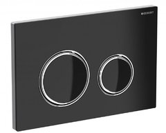 Клавиша смыва Geberit Sigma Type 21 115.884.SJ.1, черное стекло, глянцевый хром