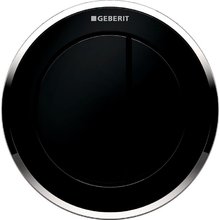 Клавиша смыва Geberit Omega 116.057.KM.1 Type 12, клавиша - черный, декор - хром