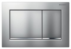 Клавиша Geberit Omega Type 30, 115.080.JQ.1, с легкоочищаемой поверхностью, лакированный матовый хром/глянцевый хром