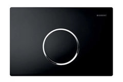 Клавиша Geberit Sigma Type 10 115.758.KM.1, цвет: черный, хром глянец