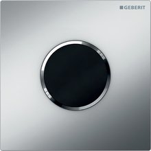 ИК-привод для писсуара Geberit HyTronic Sigma Type 10, клавиша - черный, панель - матовый хром, декор - глянцевый хром, 116.035.KN.1