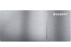 Клавиша Geberit Omega Type 70 115.083.FW.1 для унитаза, двойной смыв, алюминий, цвет нержавеющая сталь