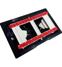 Клавиша Geberit Sigma Type 70 115.620.00.1, двойной смыв, стекло/алюминий, под индивидуальное заполнение