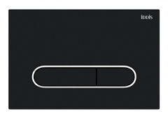 Клавиша смыва Iddis Unifix UNI71MBi77, универсальная, матовый черный