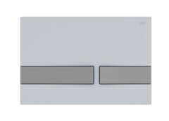 Клавиша смыва Iddis Unifix UNI06WCi77 универсальная, матовый белый c хромовыми кнопками