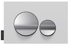 Панель смыва Jacob Delafon, матовый белый и глянцевый хром, E20859-CP-MWH