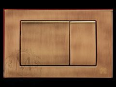 Клавиша смыва двойная для унитаза Migliore бронза, 20460