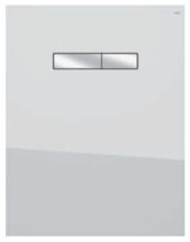 Панель смыва TECE TECElux 9650001 с механическим блоком управления, белая, клавиша хром глянцевый